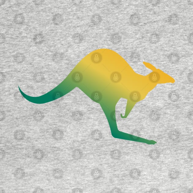 Green Kangaroo by  Colorful&Goldie